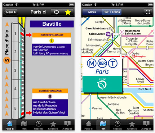 L'application Paris-ci la sortie se met à jour sur iOS, Android et Windows Phone