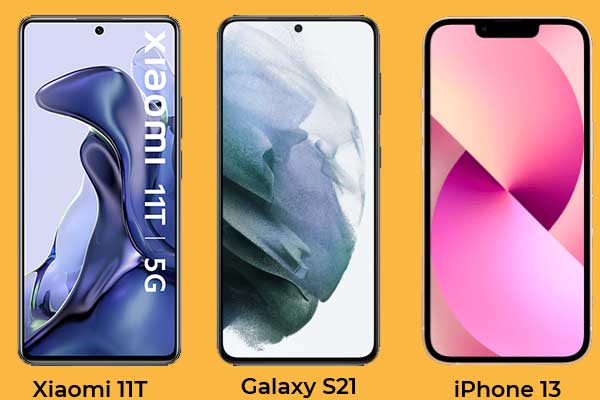 Xiaomi 11T, Samsung Galaxy S21 ou Apple iPhone 13 : lequel acheter ?