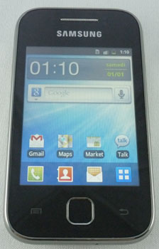 test samsung galaxy Y Android 2.3  Gingerbread Free Mobile