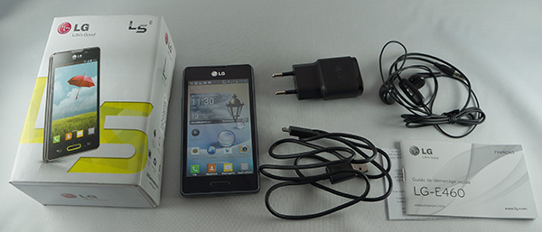 LG Optimus L5 II : contenu de la boite du smartphone