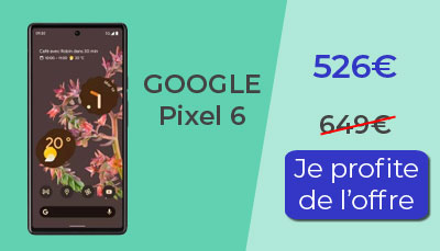 Le Google Pixel 6 est moins cher chez Amazon