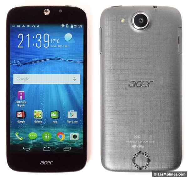 Acer Liquid Jade Z : avant / arrière
