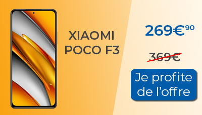 Le Xiaomi POCO F3 est en promotion chez Amazon