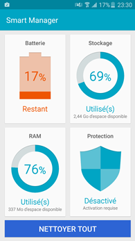 Samsung Galaxy J5 : Smart Manager