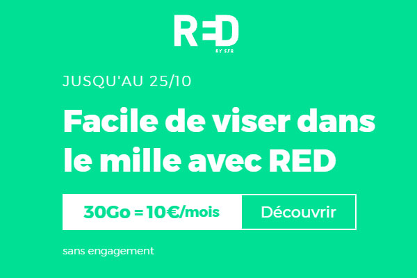 Prolongation des supers promotions sur les forfaits RED de 30Go à 130Go !