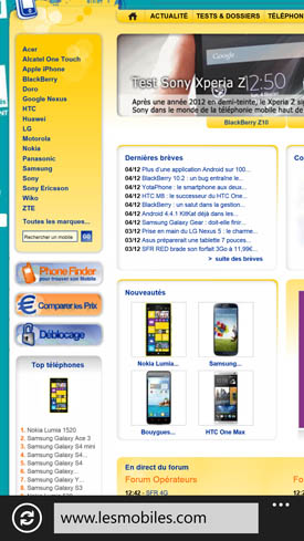Nokia Lumia 1520 navigateur