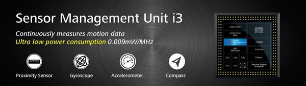Huawei Ascend Mate 7 : co-processeur i3