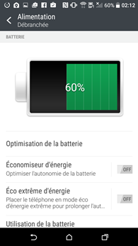 HTC Desire 530 : alimentation