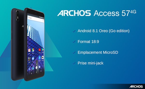 Archos présente son premier mobile Android Go : Access 57