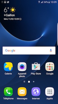 Samsung Galaxy S7 Edge interface