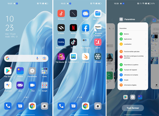 Interface Oppo Reno7