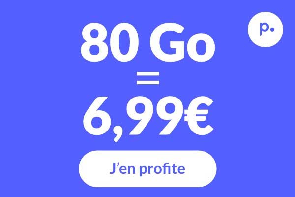 La bonne affaire du week-end : Un forfait mobile avec 80Go à seulement 6.99€