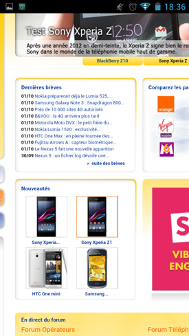 Wiko Cink Peax 2 : navigateur