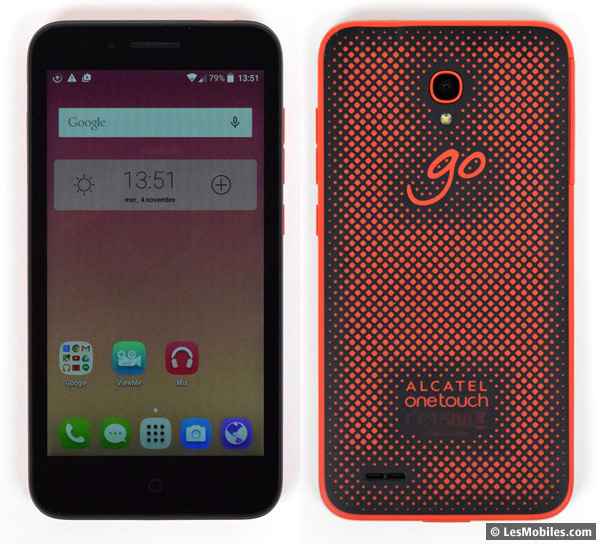 Alcatel OneTouch GO Play : avant / arrière