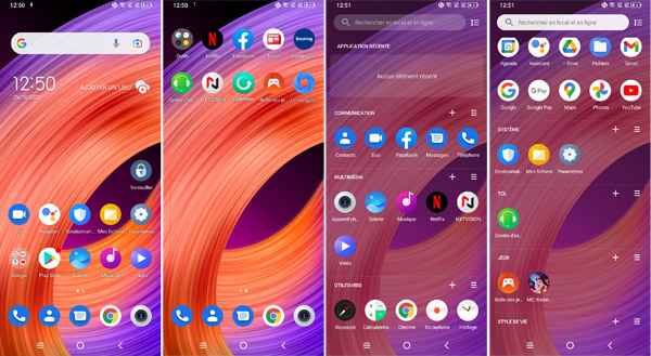 Interface du TCL 20 R 5G