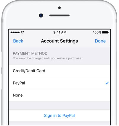 Apple intègre Paypal dans ses moyens de paiement autorisés