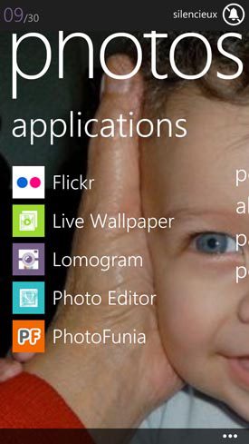 Samsung Ativ S : applications photo