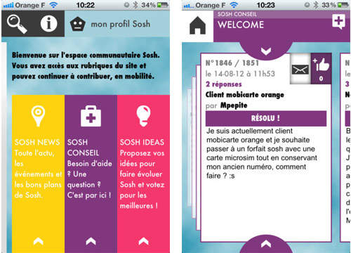 Sosh : application MySosh