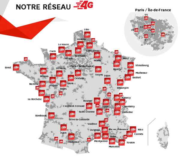 SFR poursuit le déploiement national de la 4G