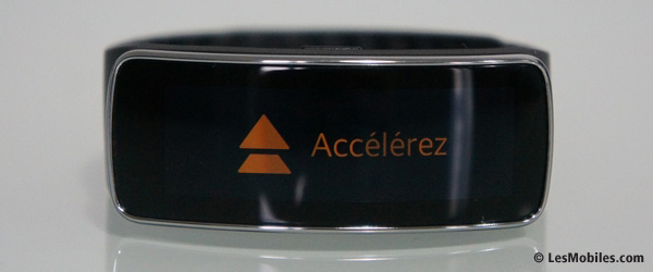 Samsung Gear Fit : coaching