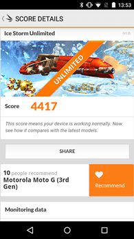 Motorola Moto G (3e Gen.) : 3DMark