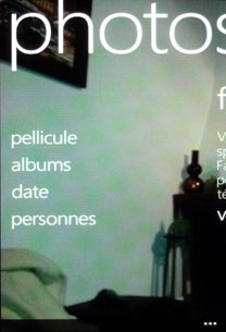 Test Nokia Lumia 710 : menu photo