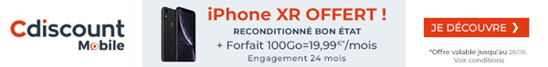 Cdiscount Mobile iPhone XR offert