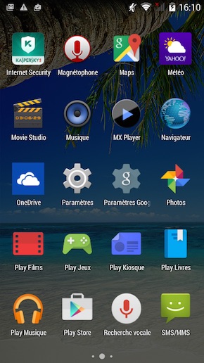 Essentiel B Connect 501 interface