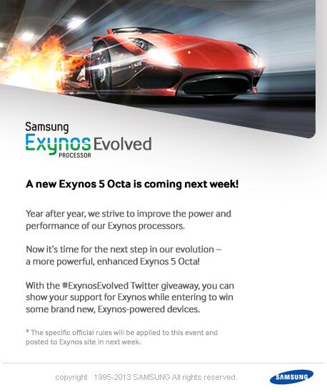 Samsung annoncera un nouvel Exynos 5 Octa la semaine prochaine
