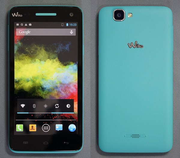 Wiko Rainbow : avant / arrière