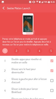 HTC Desire interface