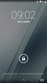 YotaPhone 2 : écran de verrouillage