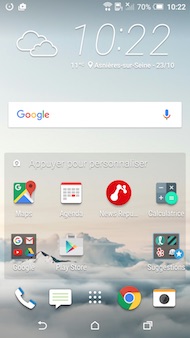 HTC One A9 interface