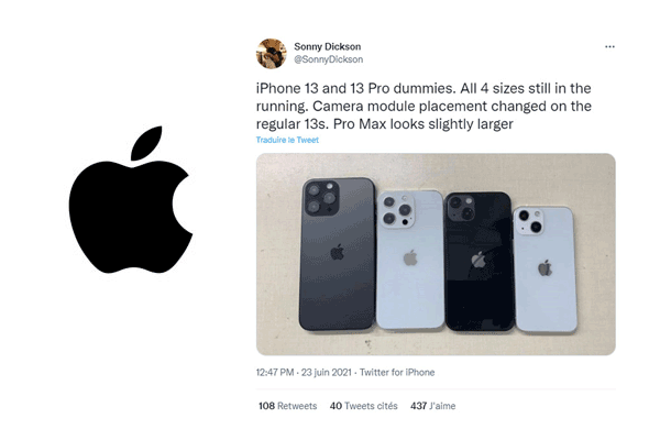 Des boîtiers mockup des futurs iPhone 13 dévoilés donnent plusieurs indices sur le design des prochains smartphones Apple