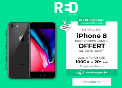 Vente privee RED iPhone 8