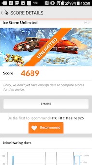 HTC Desire performances