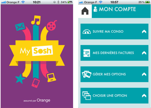 Sosh lance l'application MySosh pour suivre sa conso et gérer son compte