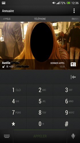 HTC One Max : annuaire