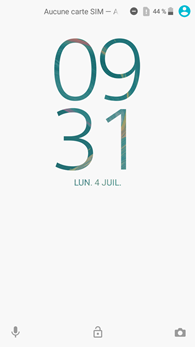 Sony Xperia XA : écran de verrouillage