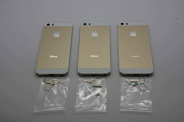 iPhone 5S : les premières images très nettes de la version couleur champagne