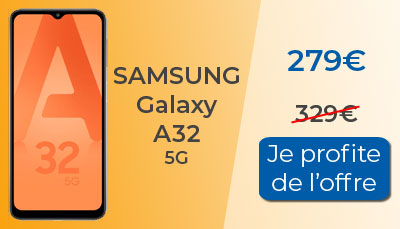Samsung Galaxy A32 5G à 279? au lieu de 329?