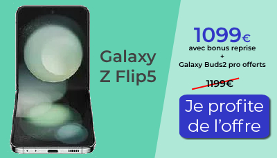 Galaxy Z Flip 5 promo rentrée