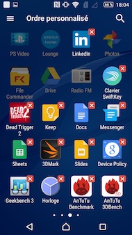 Sony Xperia M5 interface