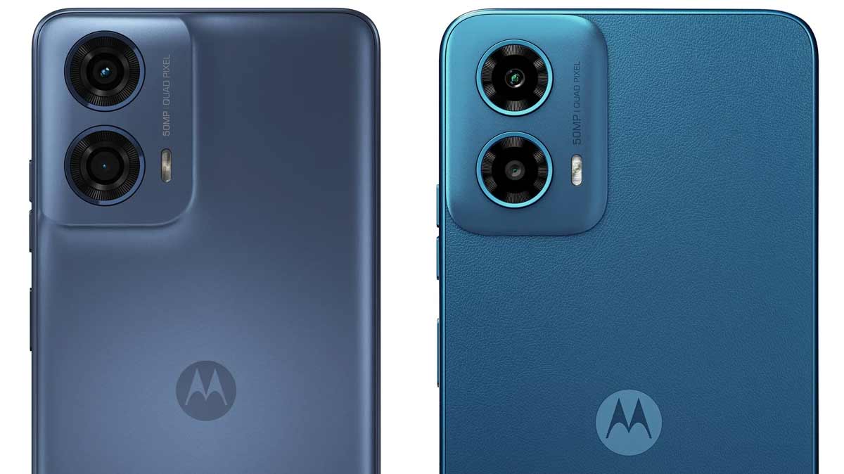 Fuite des visuels potentiels pour les futurs smartphones Motorola Moto G24 Power et Moto G34