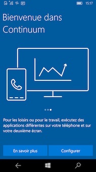 Windows 10 Mobile Continuum