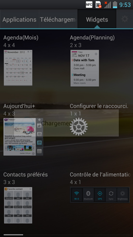 Test LG Optimus 4X HD : capture d?écran du système d'exploitation OS