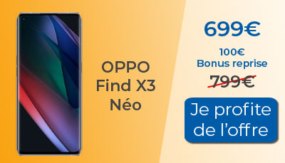 Oppo Find X3 Néo au meilleur prix chez Fnac