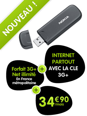 Numericable lance sa clé 3G+