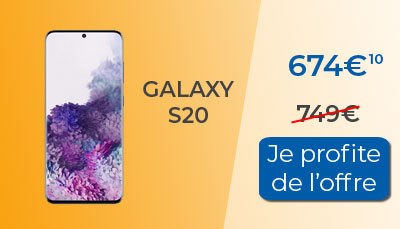 Samsung Galaxy S20 en promotion