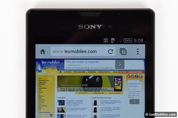 Sony Xperia T3 : écran